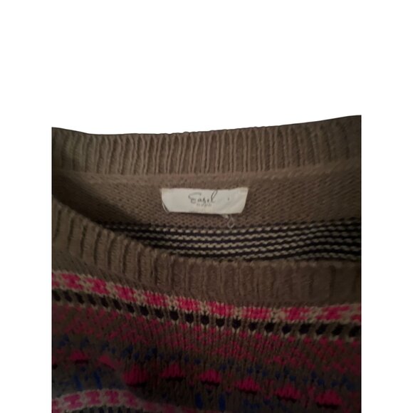 Casual Knitted Sweater Womens 1X By Easel  Multicolor - Picture 3 of 4